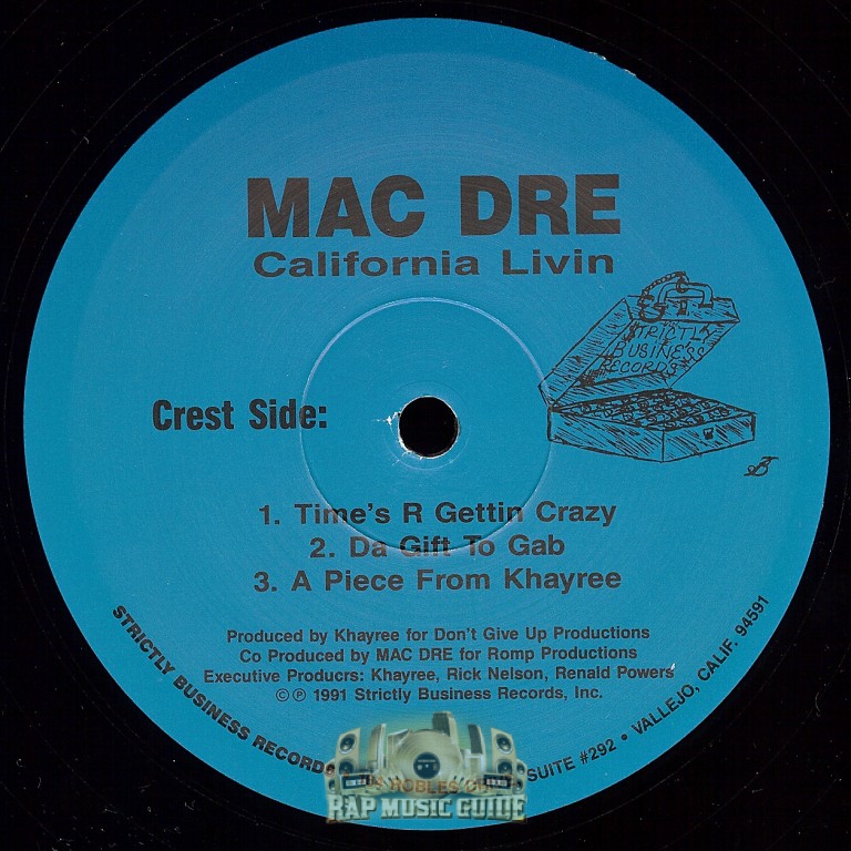 Mac Dre - California Livin': Record | Rap Music Guide